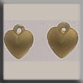 T12075 - Very Small Domed Heart - Matte Gold (2)