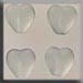 T12087 - Medium Channelled Heart - Matte Crystal (4)