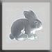 T12135 - Sitting Bunny - Matte Crystal