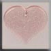 T12182 - Medium Floral Embossed Heart - Pale Rose