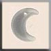 T12184 - Small Crescent Moon - Matte Crystal