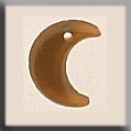 T12185 - Small Crescent Moon - Matte Light Topaz