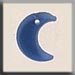 T12186 - Small Crescent Moon - Matte Light Sapphire