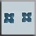 T12187 - 4 Petal Flower - Matte Aqua (2)