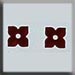 T12188 - 4 Petal Flower - Matte Ruby (2)