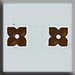 T12190 - 4 Petal Flower - Matte Autumn Topaz (2)