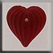 T12207 - FMedium Fluted Heart - Matte Ruby