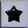 T12221 - Small Flat Star - Black