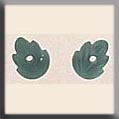 T12229 - Petite Leaves - Matte Tourmalin