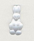 T12242 - Petite Standing Rabbit Matt Crystal