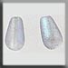 T12259 - Pear Shape Bead - Matte Crystal (2)