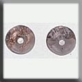 T12279 - Round Lined Bead - Goldstone/Black (2)