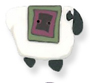 1242 Wooly Pink Quilt Sheep - Just Another Button Co