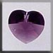 T13037 - Small Heart - Amethyst