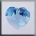 T13038 - Small Heart - Aquamarine