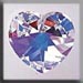 T13047 - Large Heart - Crystal AB