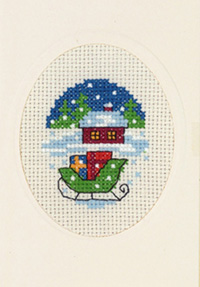 Green Sleigh Card Kit