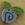 2312 Ocean Blue Swirly Bud - Just Another Button Co
