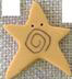 3500 Extra Lg. Golden Swirly Star - Just Another Button Co