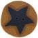 3513 Blue Star on Gold - Just Another Button Co 