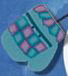 4424 Teal Checkerboard Mitten - Just Another Button Co