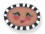 4683 Black/White Fairy Face - Just Another Button Co