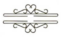 Heart Bright Iron Bellpull Hardware