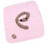 0600E Pink Alphabet Letters E, H, L, O, P, V