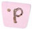 0600E Pink Alphabet Letters E, H, L, O, P, V