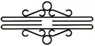 Black Wrought  Iron Bellpull Hardware