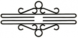 Black Wrought  Iron Bellpull Hardware