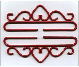 Red Wrought Iron Bellpull Hardware