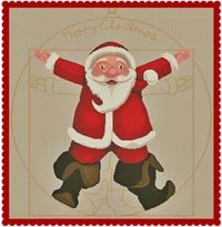 Vitruvian Santa Claus