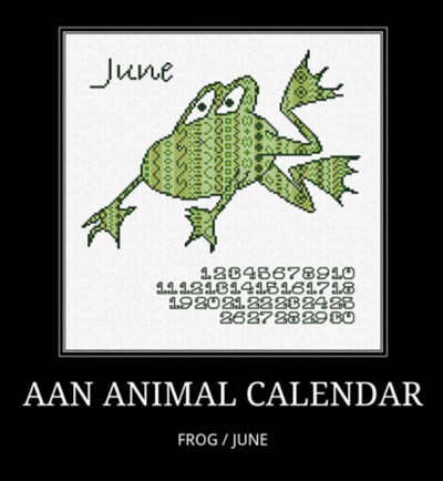 Animal Calendar Frog June
