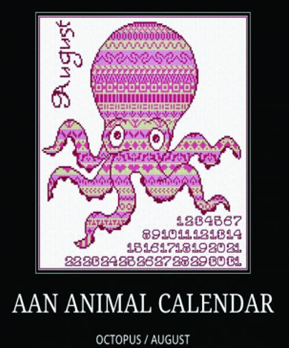 Animal Calendar - Octopus August
