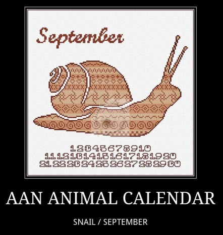 Animal Calendar - September Snail