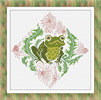 Damask & Frog
