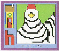 AlphaZoo - H is for Hen & House