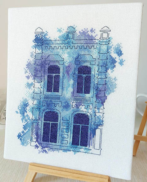 Blue Aquarelle