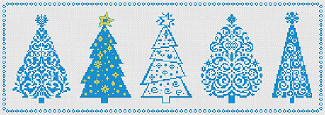 Christmas Trees Sampler