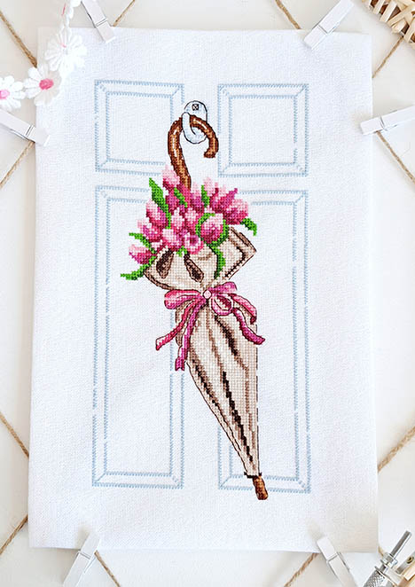 Umbrella With Flowers