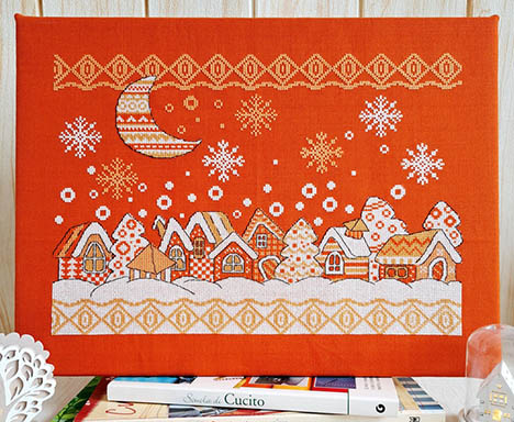 Folk Snowy Village