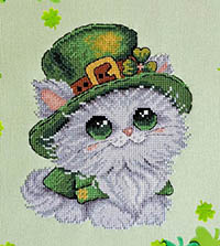 Leprechaun Cat White