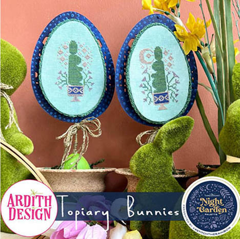 Topiary Bunnies XStitch the Rainbow