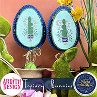 Topiary Bunnies XStitch the Rainbow