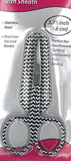 Black Chevron  Embroidery  Scissors