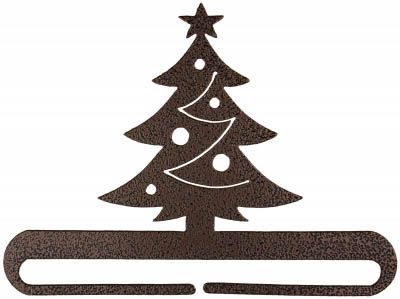 Christmas Tree Split Bottom Copper Vein Bellpull