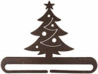 Christmas Tree Split Bottom Copper Vein Bellpull