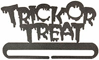 Trick or Treat Split Bottom Charcoal Bellpull