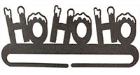 Ho Ho Ho Split Bottom Charcoal Bellpull